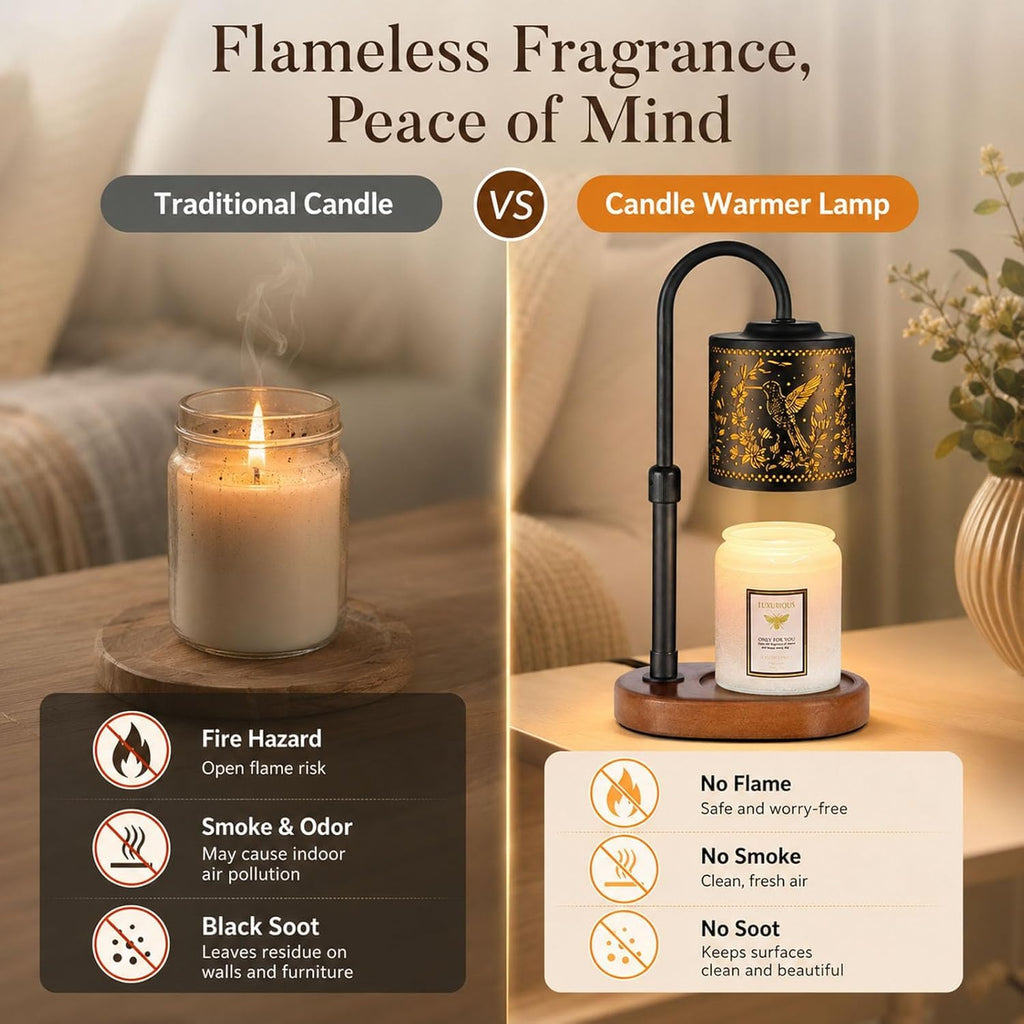 Dimmable Candle Warmer Lamp with Timer F179290