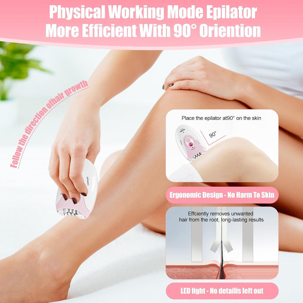 Rechargeable Epilator with LED Light W4811