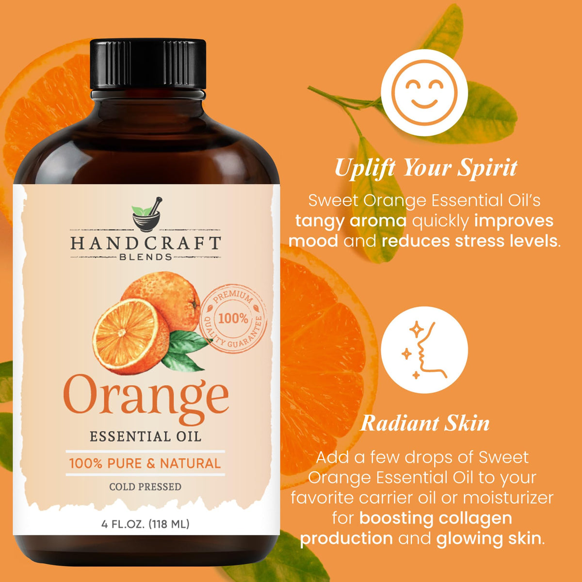 Lavender and Orange Essential Oils 2 x 4 Fl Oz U95275