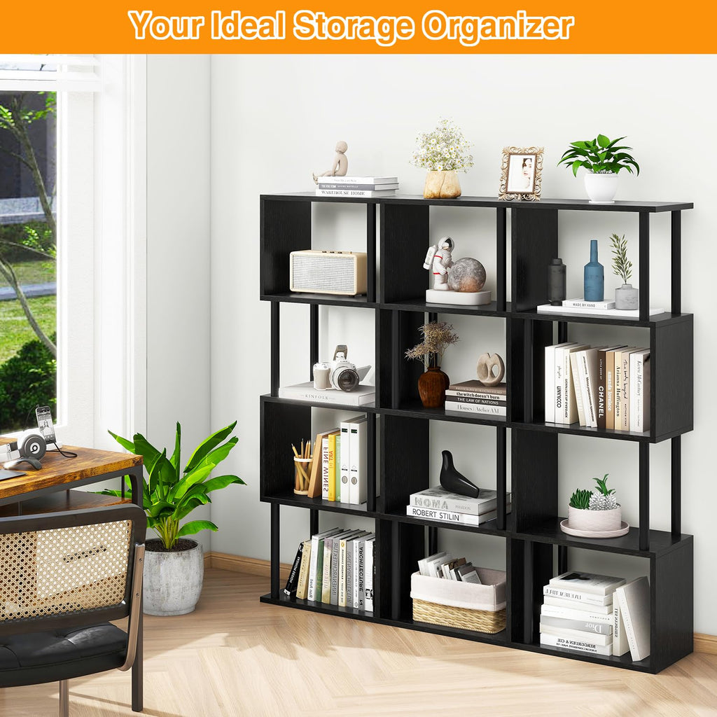 5-Tier Black Bookshelf A3916