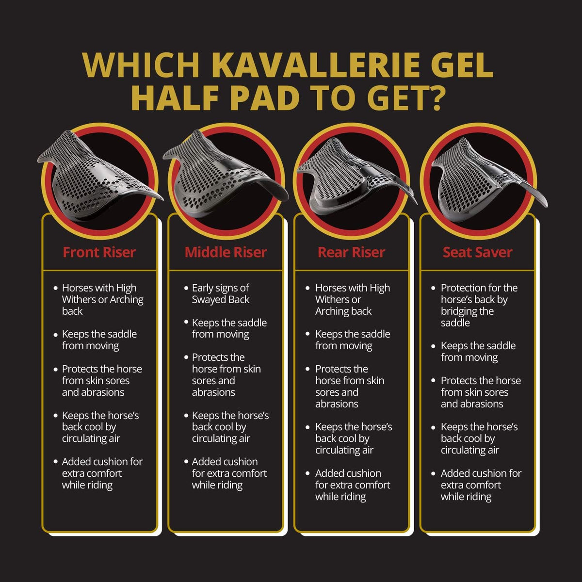 Gel English Saddle Pad M101