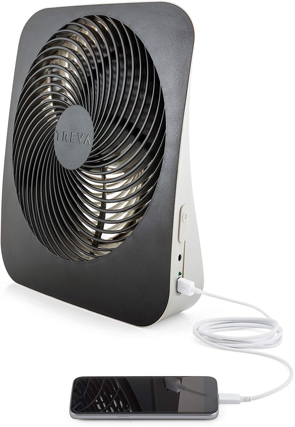 10 in Portable Desk Fan 2-Speed with USB Port V311256