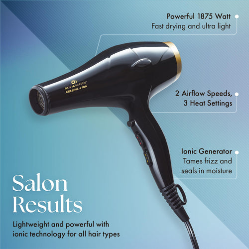 1875W Ceramic Ion Hair Dryer with 2 Nozzles U945