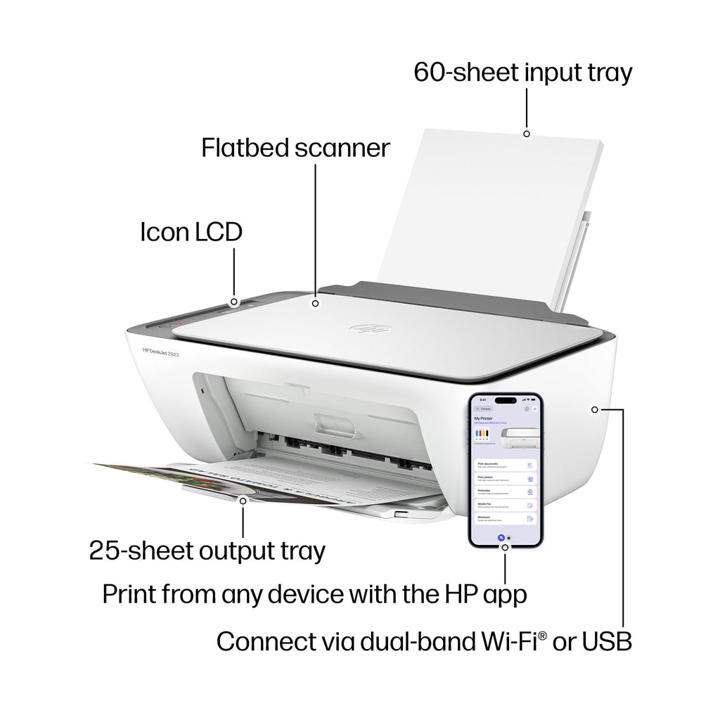 Wireless All-in-One Color Inkjet Printer, Scanner, Copier S5101