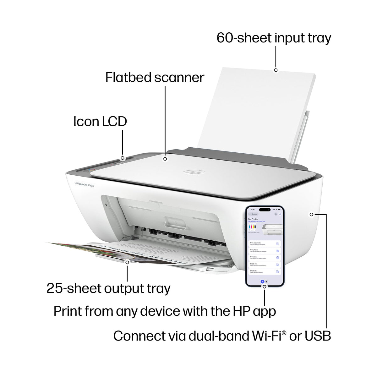 Wireless All-in-One Color Inkjet Printer, Scanner, Copier S5101