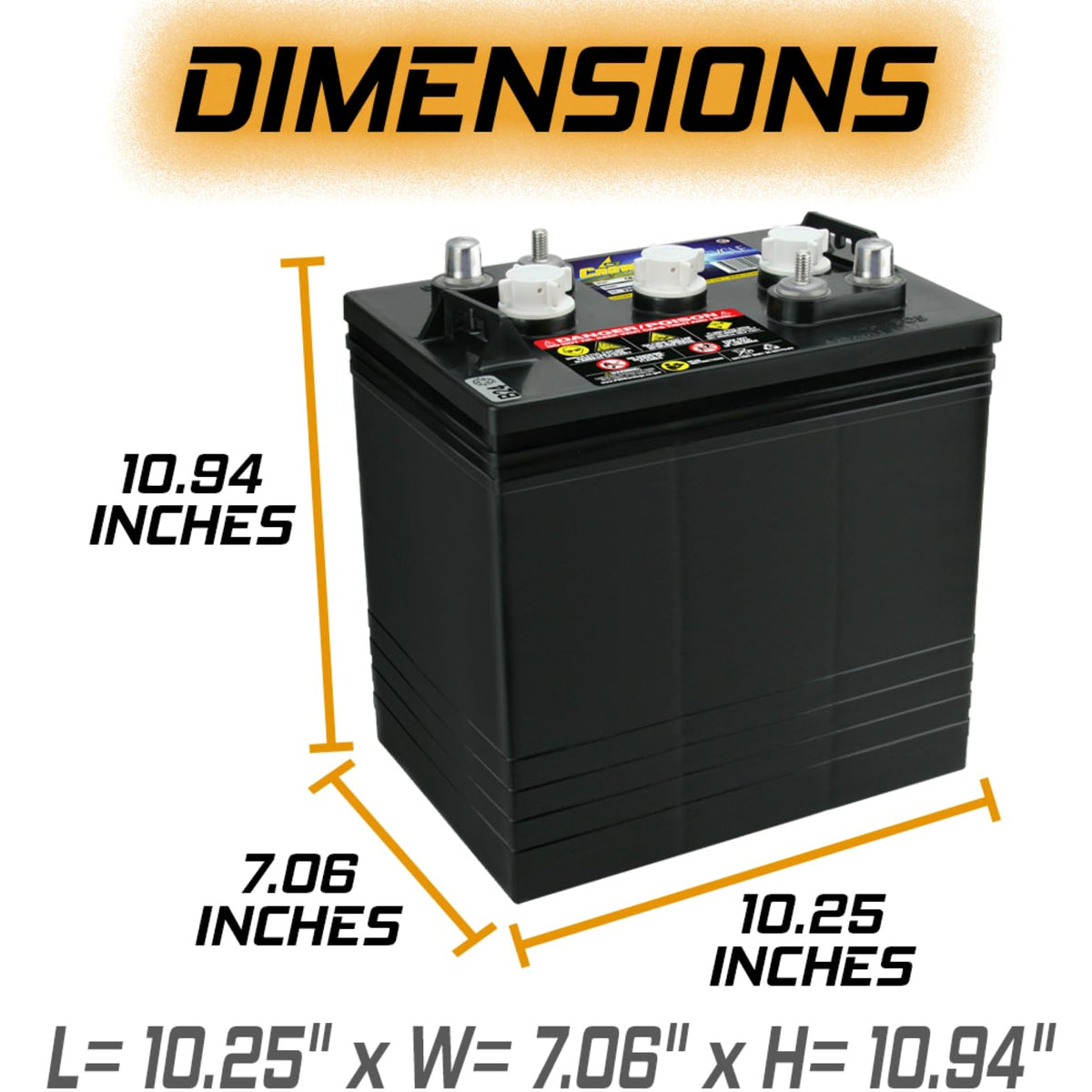 6V 220 AH Battery X4 Y7305