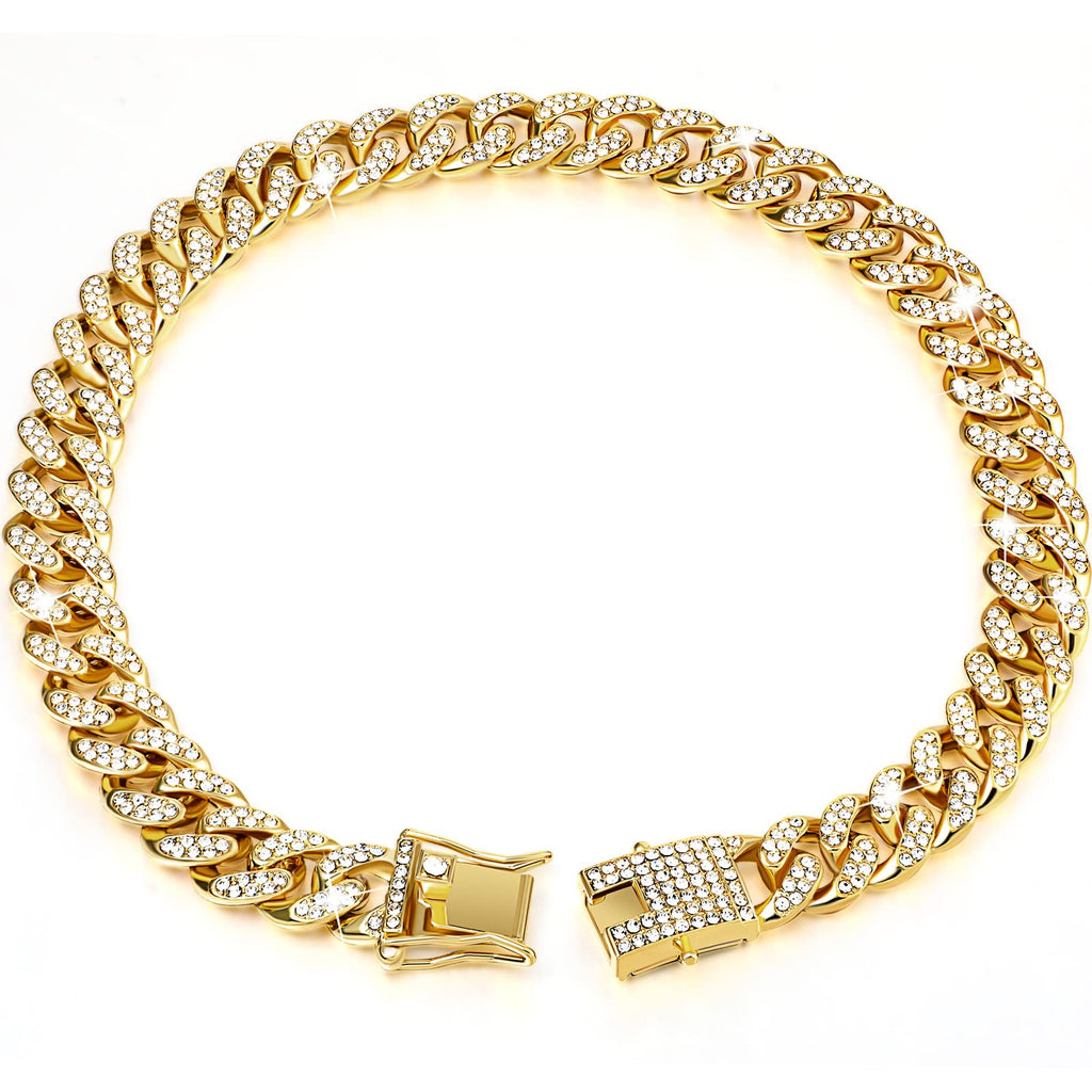 Gold 8 Inch Dog Collar X473