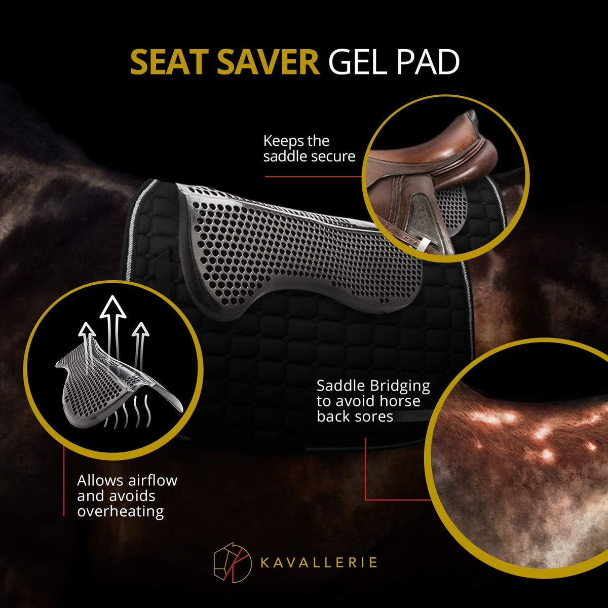 Gel English Saddle Pad M101