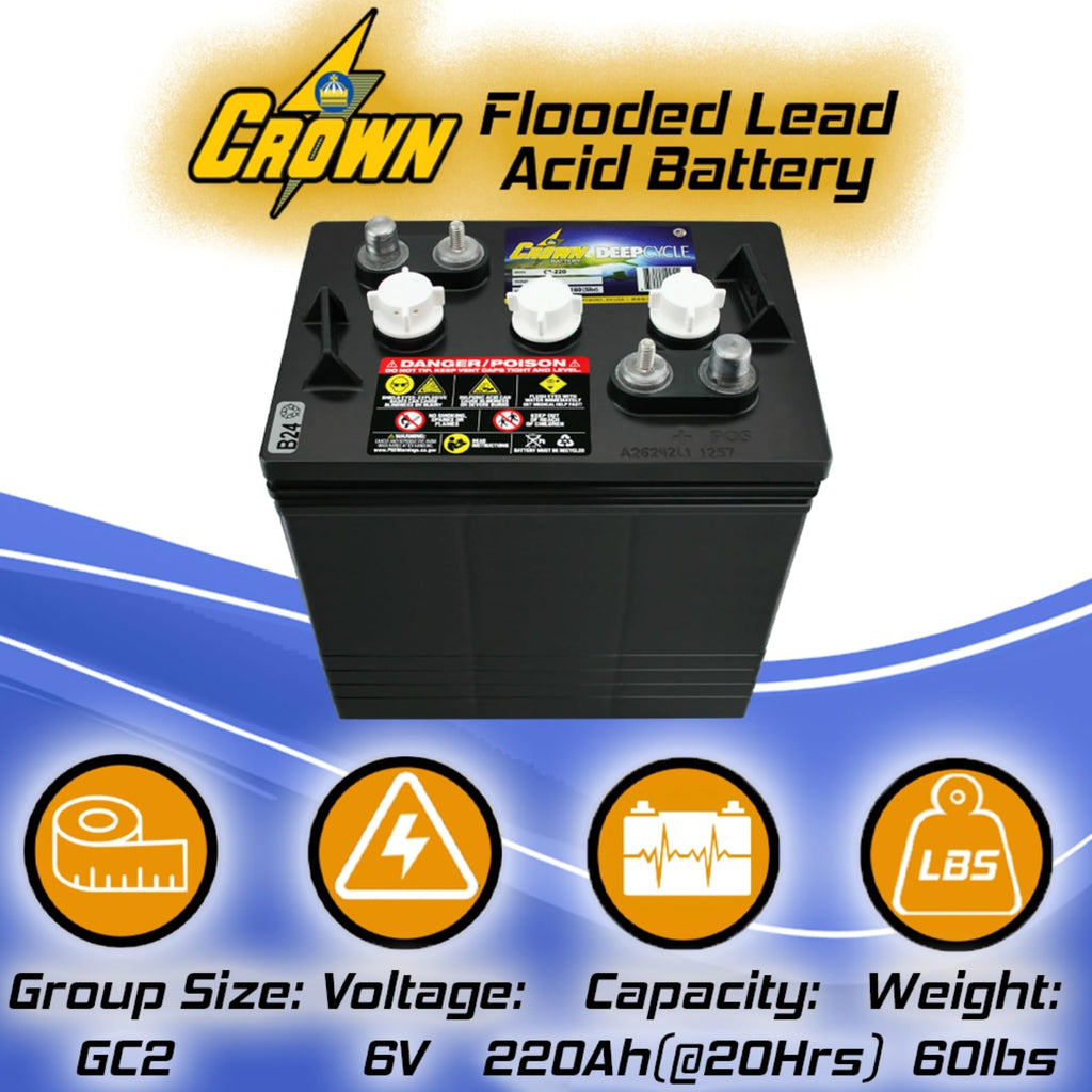 6V 220 AH Battery X4 Y7305