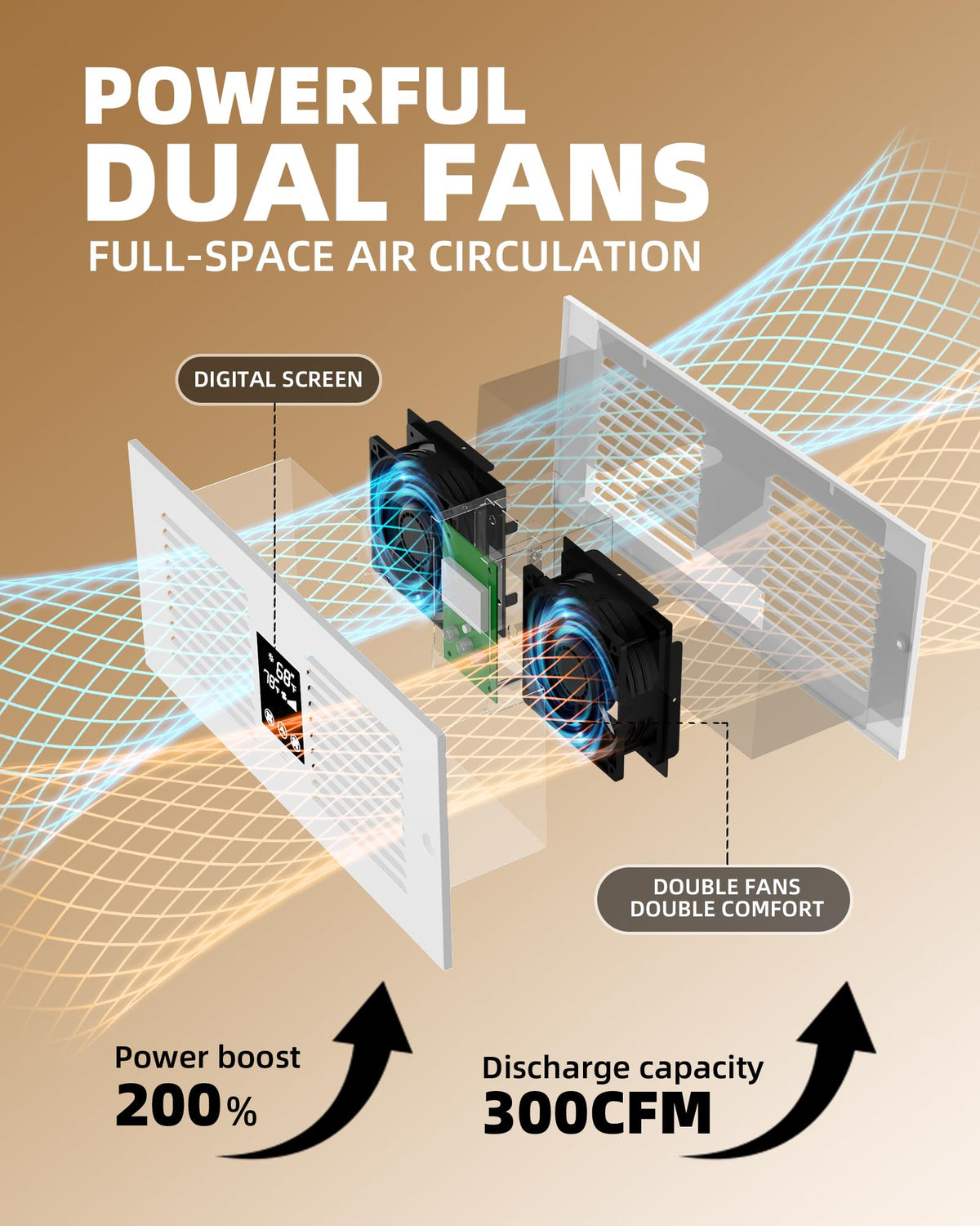 Reversible Room to Room Fan X14265