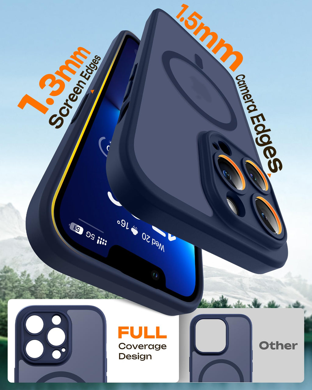 Dark Blue iPhone 13 Pro Max Case X545