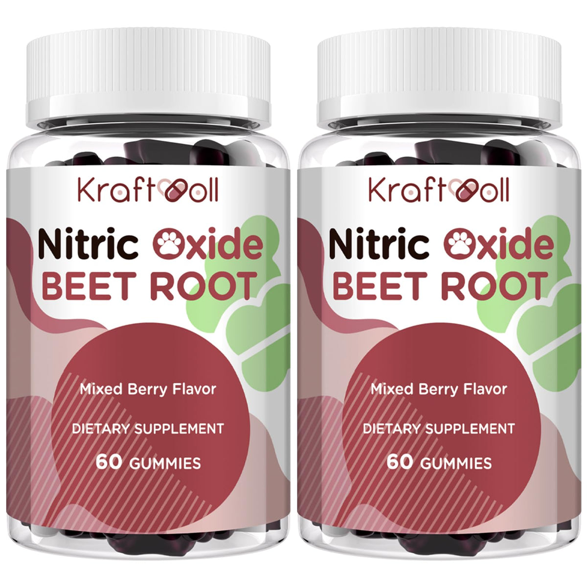 Sugar-Free Beet Root Gummies Mixed Berry 60 Gummies T5152