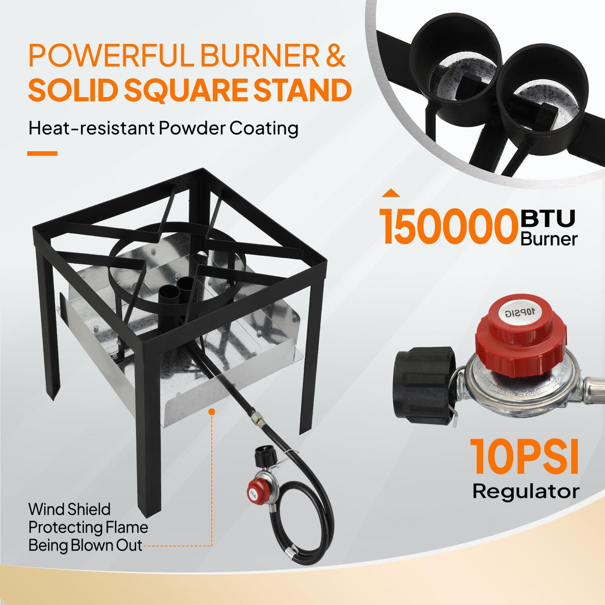 60QT Aluminum Turkey Fryer with Propane Burner B638
