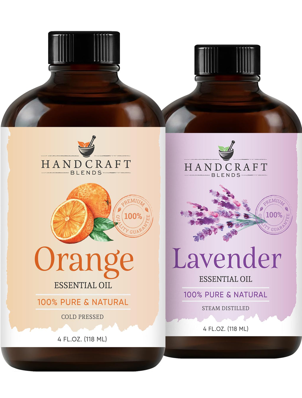 Lavender and Orange Essential Oils 2 x 4 Fl Oz U95275