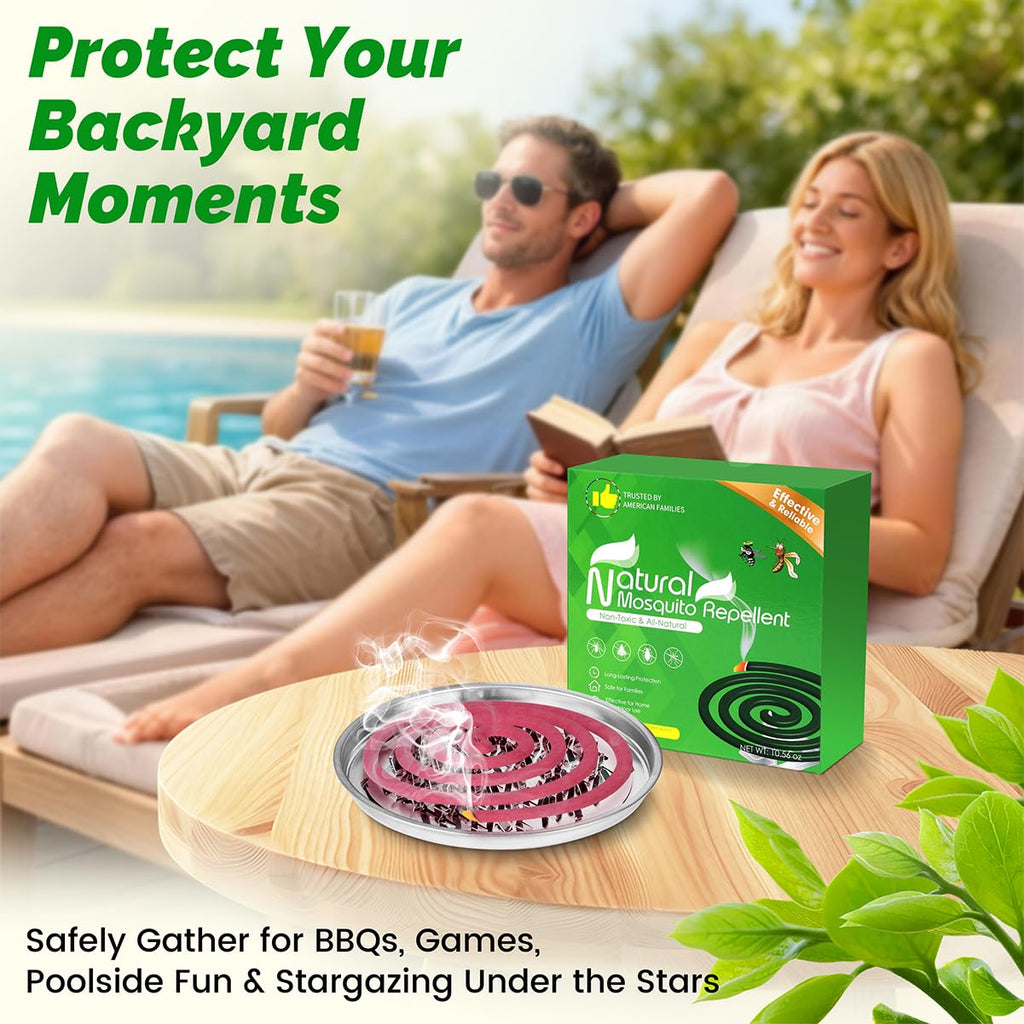 Mosquito Repellent Coils 28 Pack DEET Free 6 Hours Z719301
