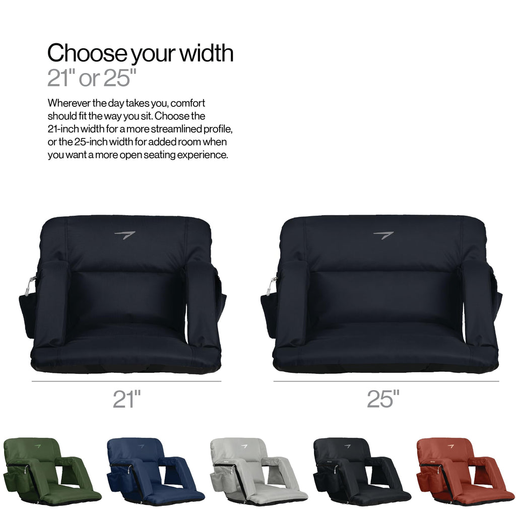Wide Padded Bleacher Chair with Back Support O26648