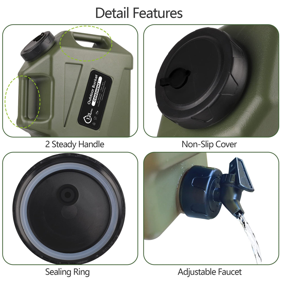 BPA Free Water Containers with Spigot M8423