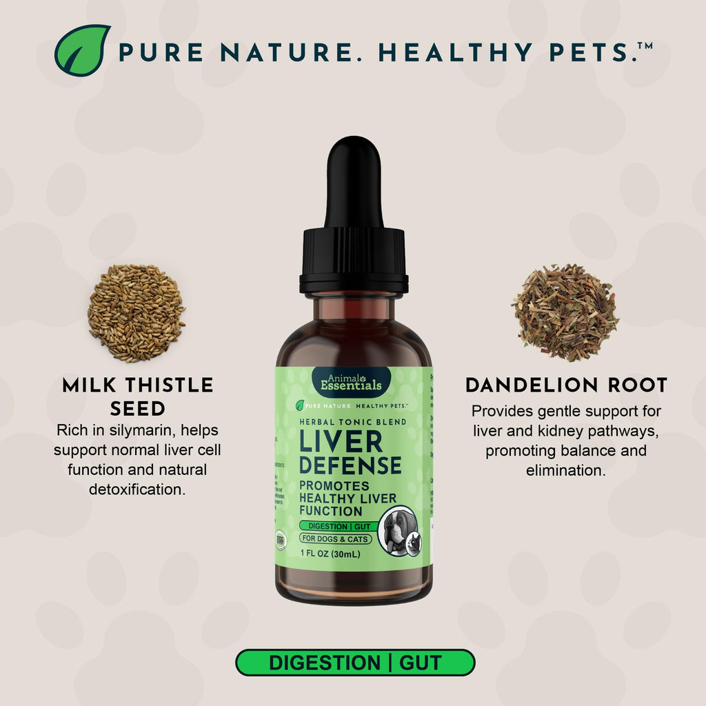 Liquid Liver Support Supplement for Dogs & Cats 2 Fl Oz M3161