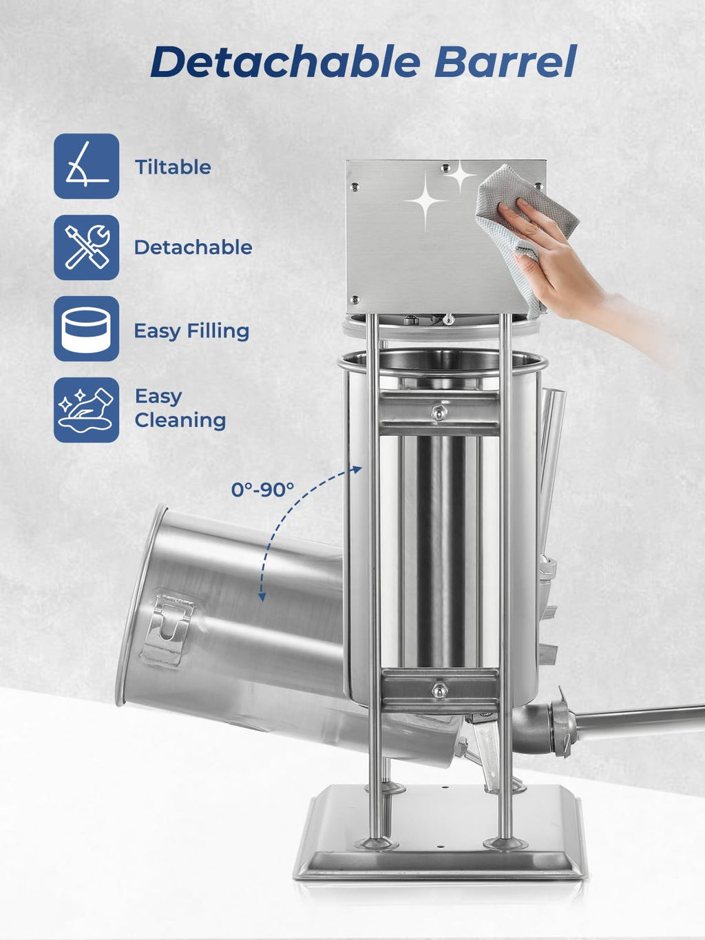 33LBS Stainless Steel Sausage Stuffer W5487