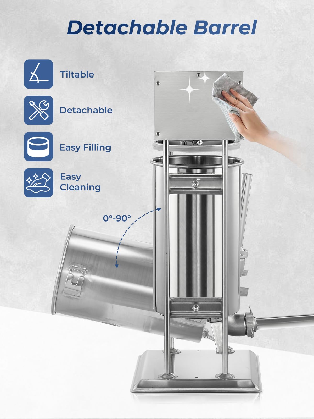 33LBS Stainless Steel Sausage Stuffer W5487