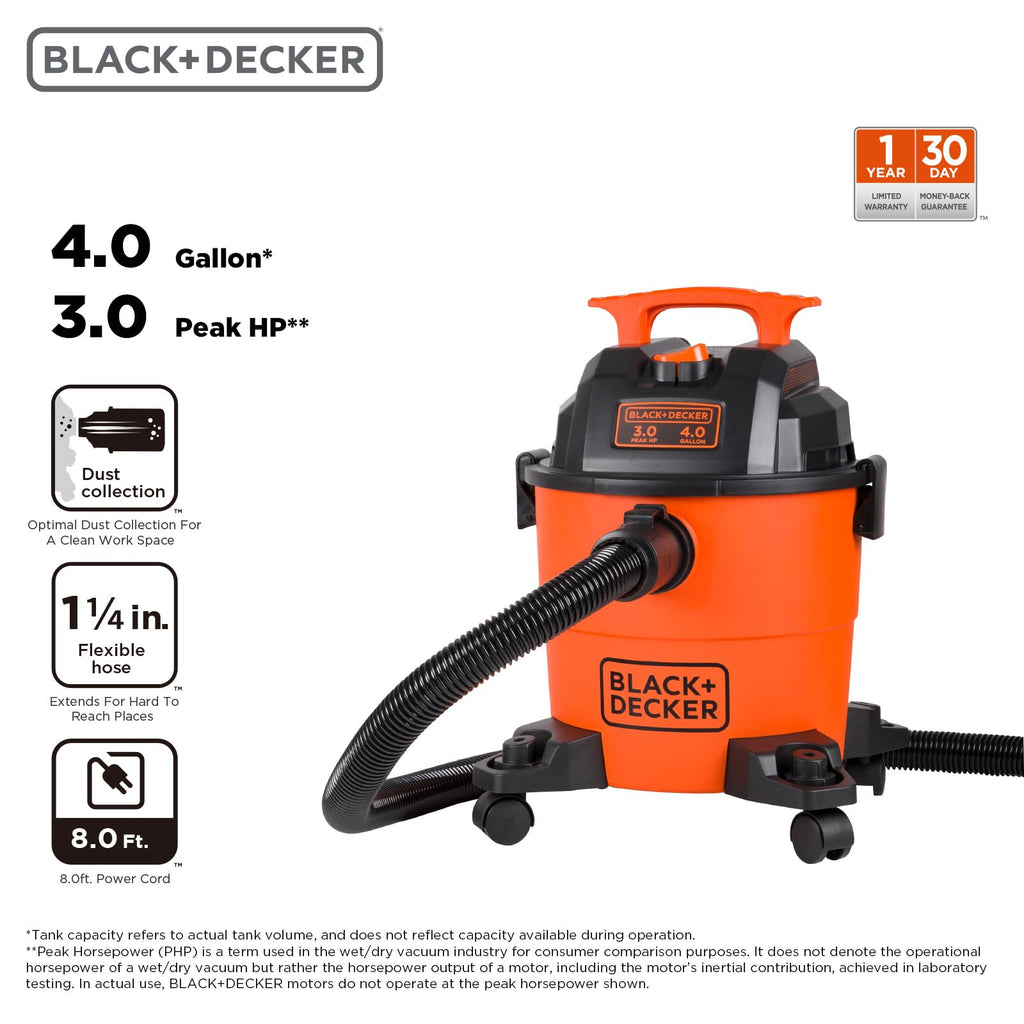 4 Gallon 3-in-1 Wet and Dry Shop Vacuum P608