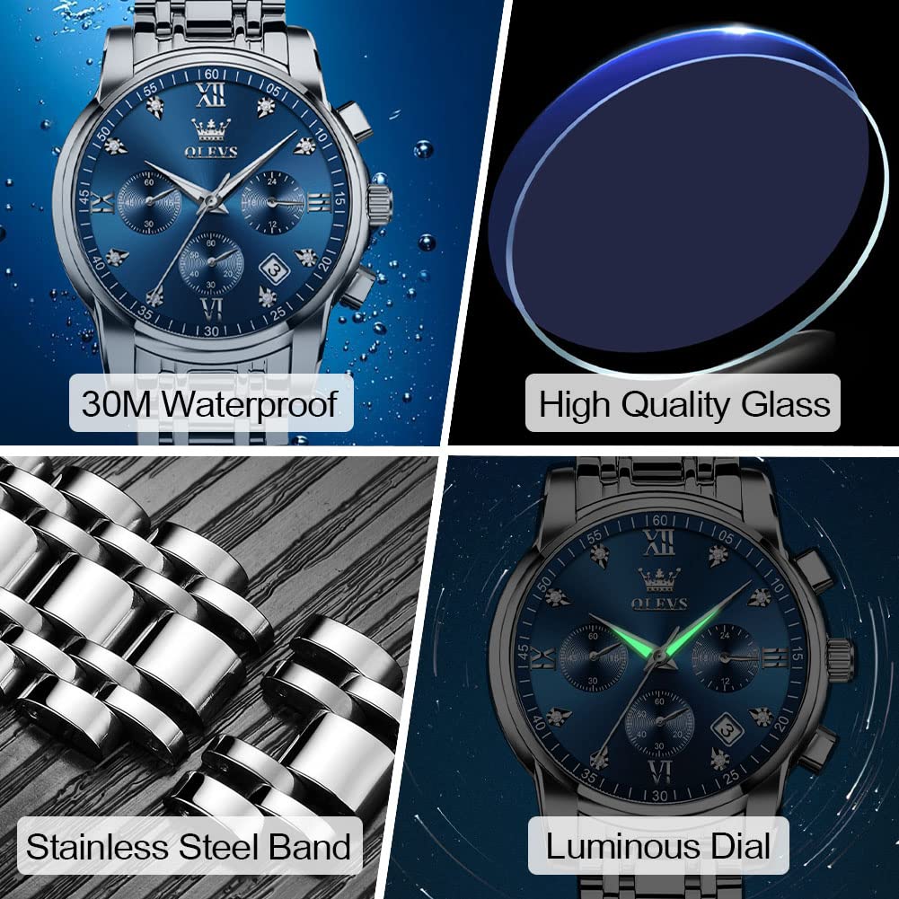 Stainless Steel Chronograph Watch A907