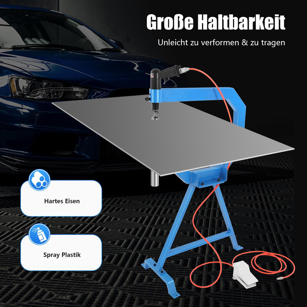 Pneumatic Planishing Hammer with 3 Anvils and Foot Pedal E69048