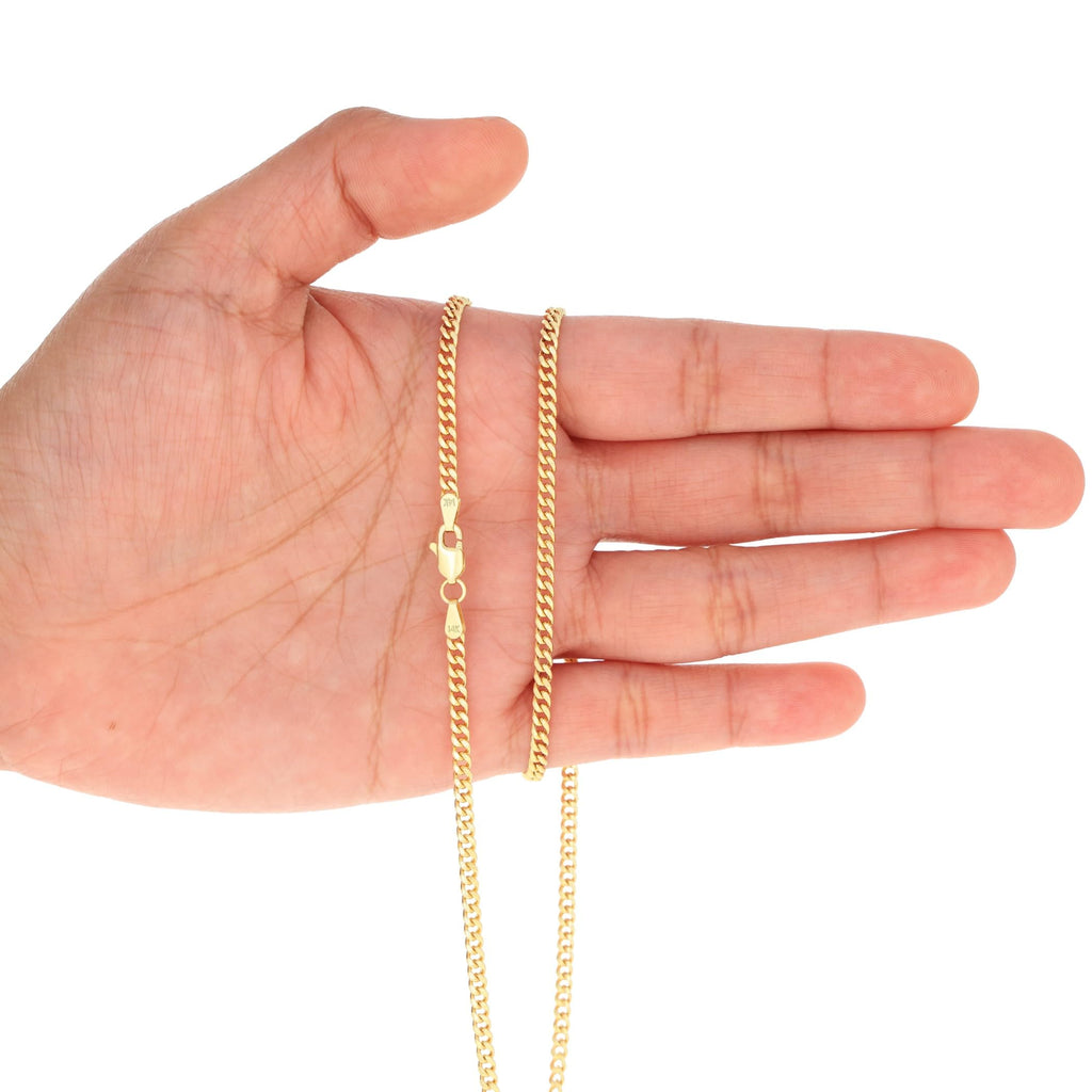 14k Yellow Gold Cuban Chain Necklace G527508