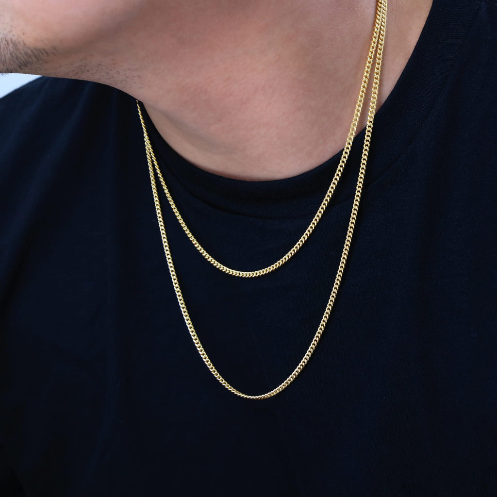 14k Yellow Gold Cuban Chain Necklace G527508