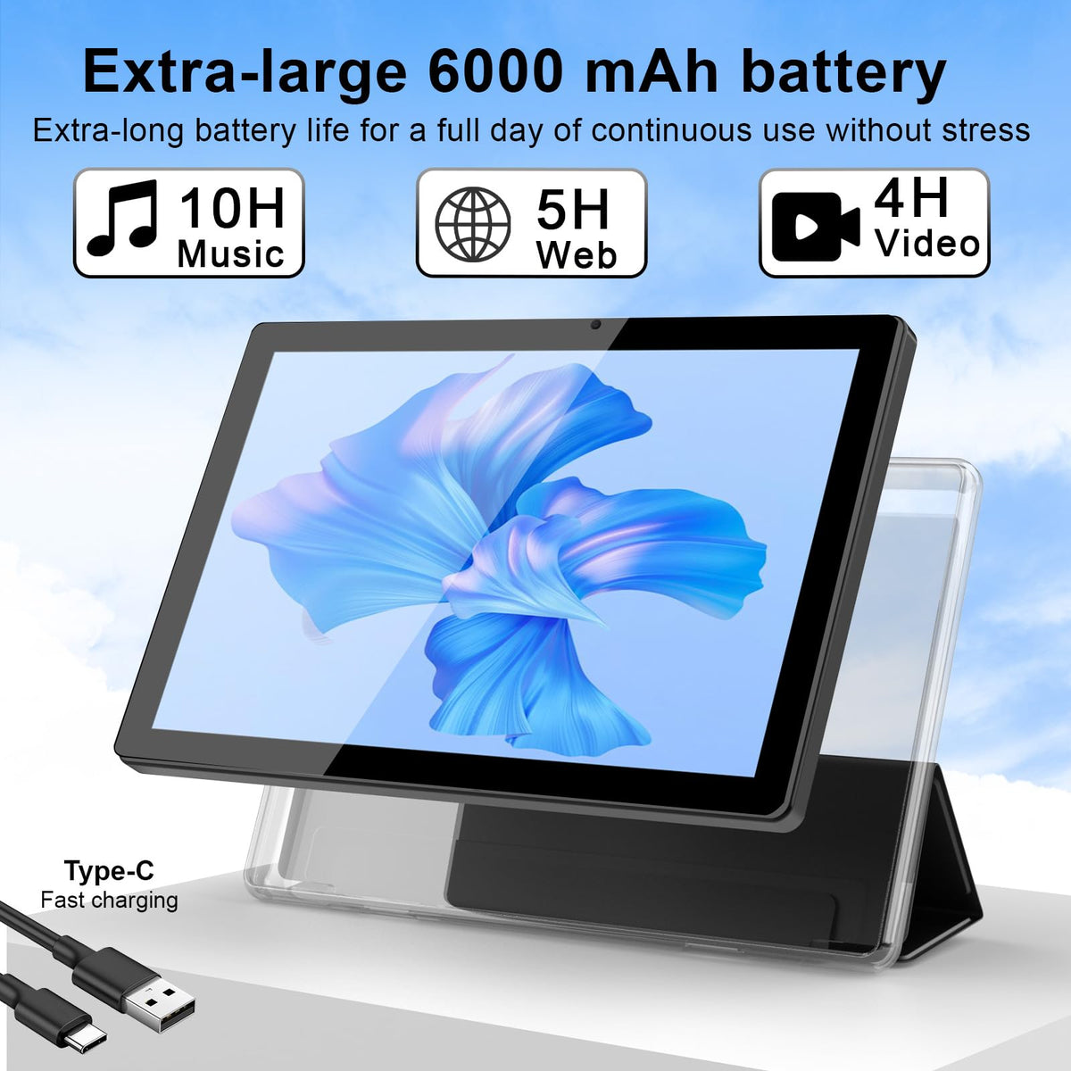 10 Inch Android Tablet with Case and Stylus P311