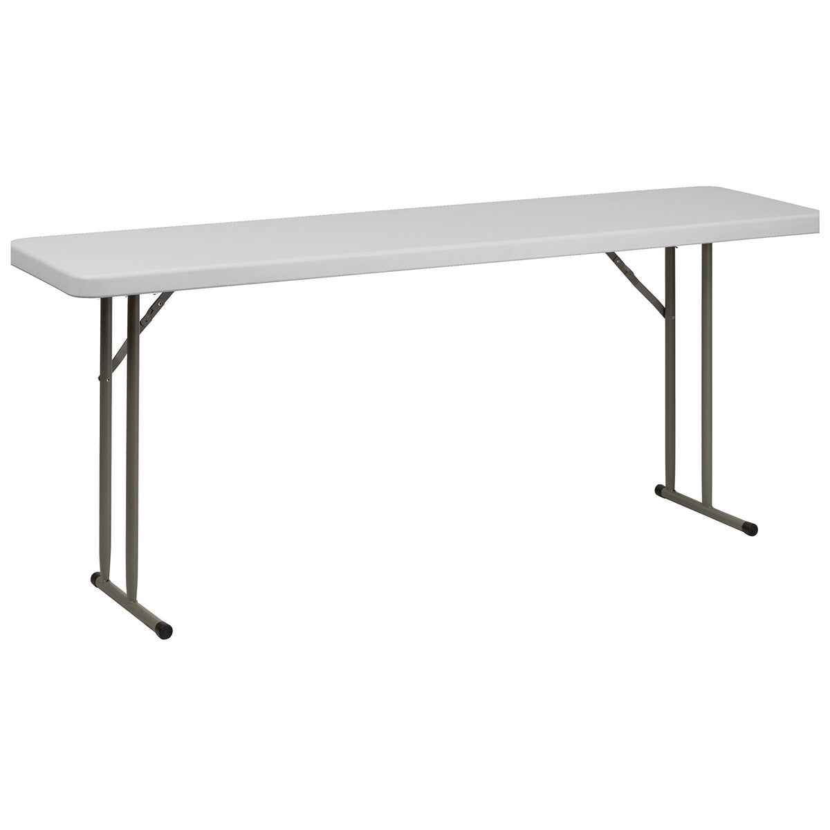 Granite White Plastic Folding Training Table Set R764362