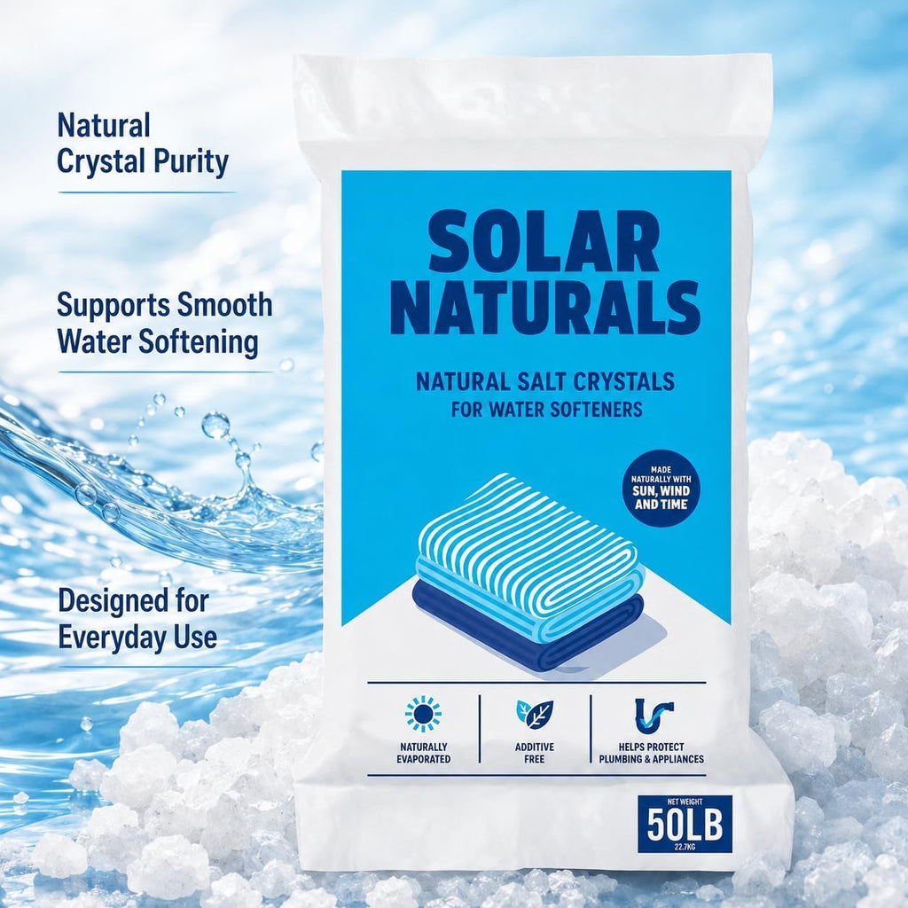 Natural Salt Crystals for Water Softeners, 50lb I1455