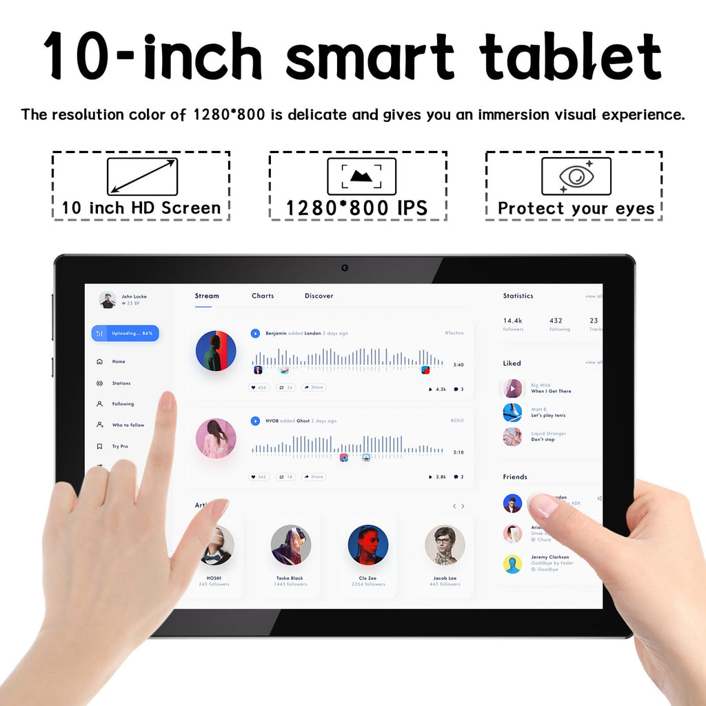 10 Inch Android Tablet with Case and Stylus P311