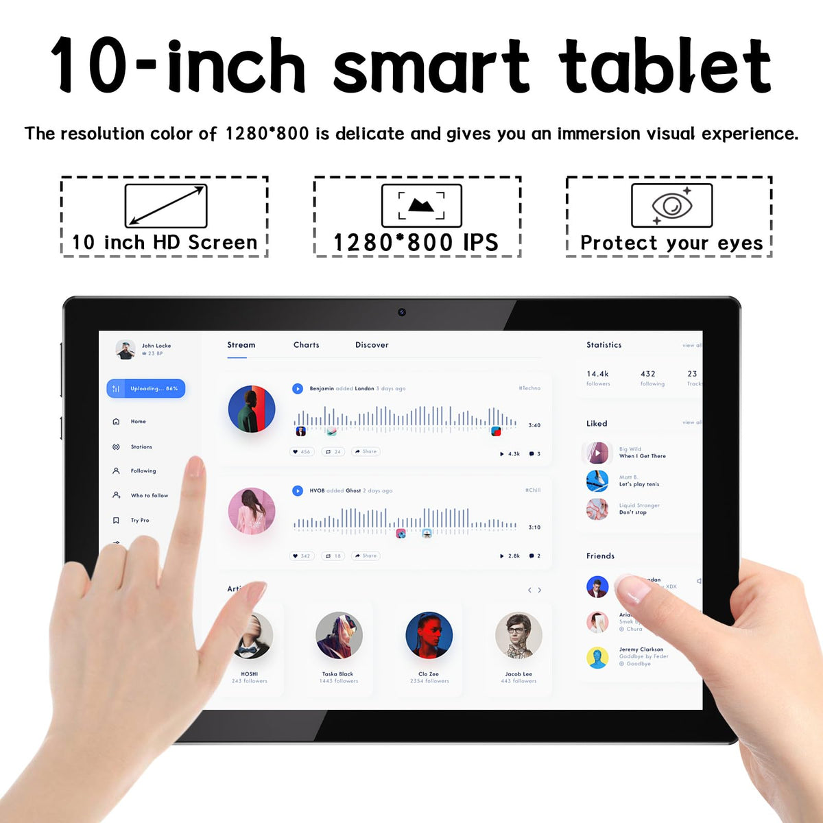 10 Inch Android Tablet with Case and Stylus P311
