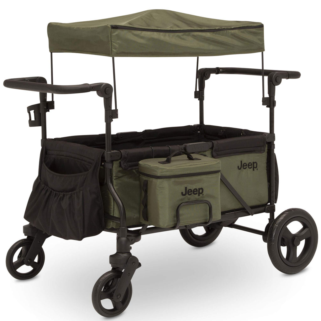 Black/Green Stroller Wagon with Cooler Bag B5427