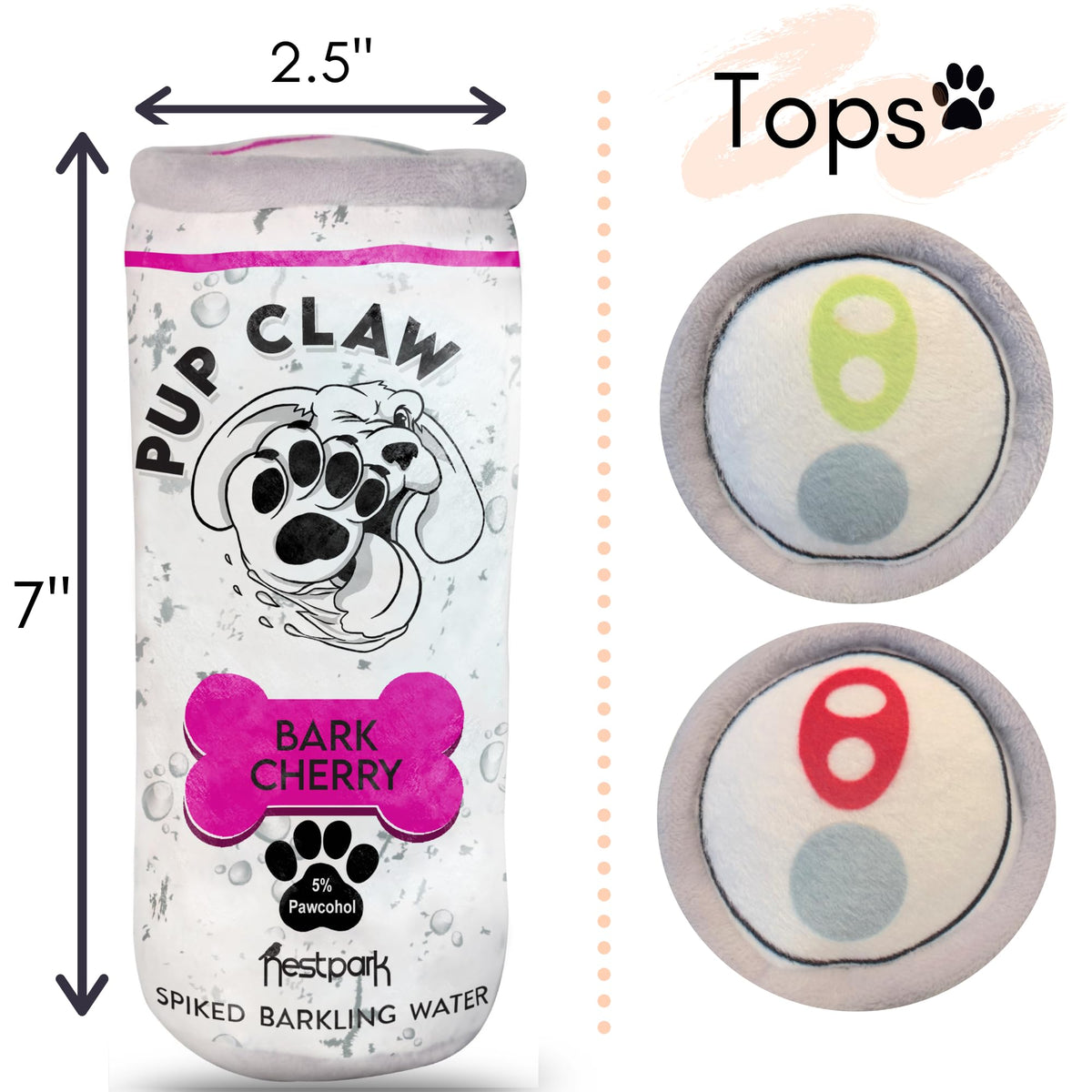 Plush Dog Toys with Squeaker and Crinkle 2 Pack K978595