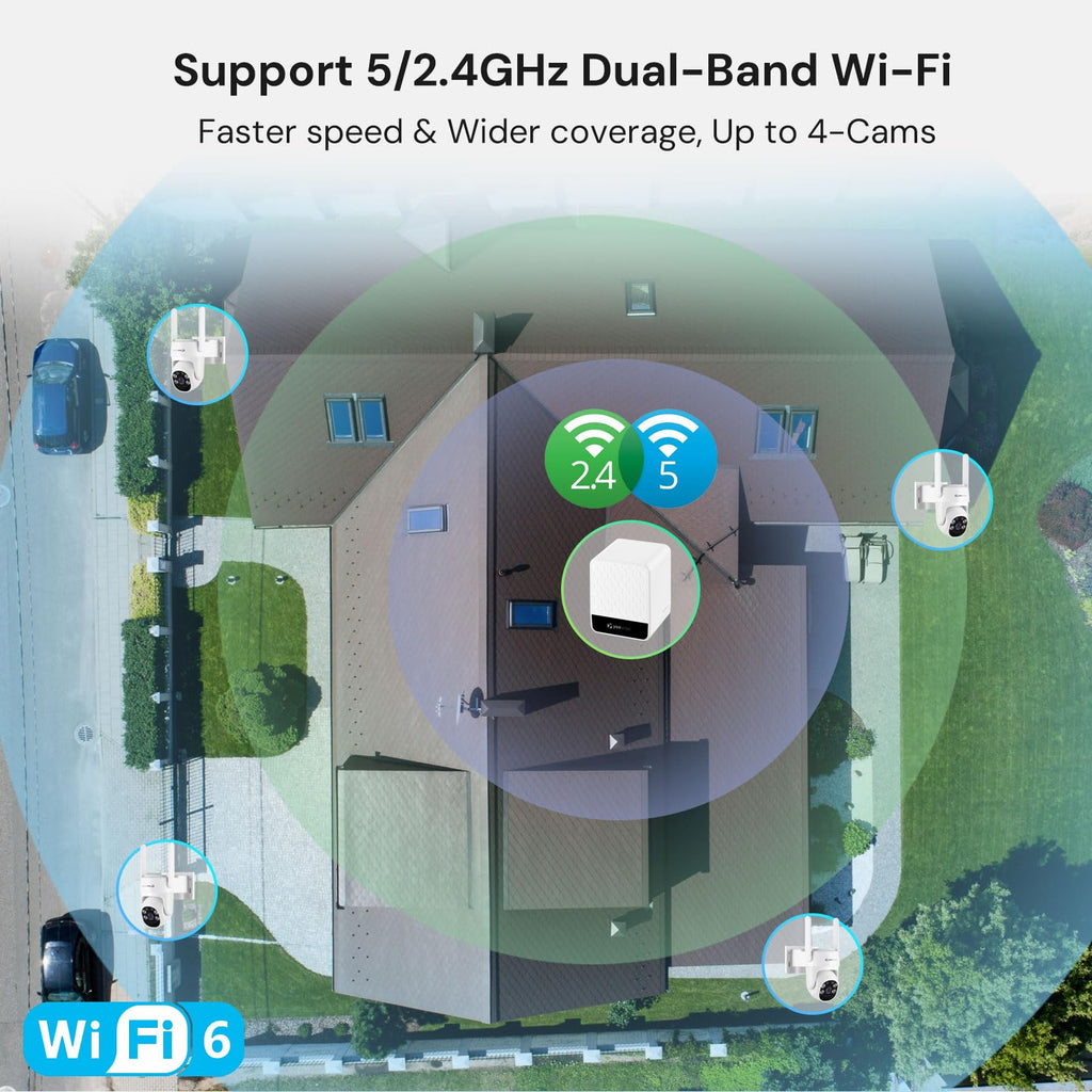 4MP Solar Wireless Security Cameras C4581