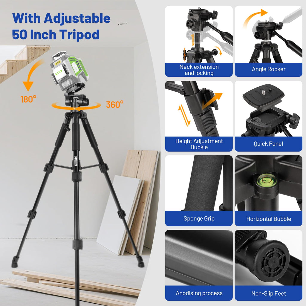360 Self Leveling Green Laser Level with Tripod A564830