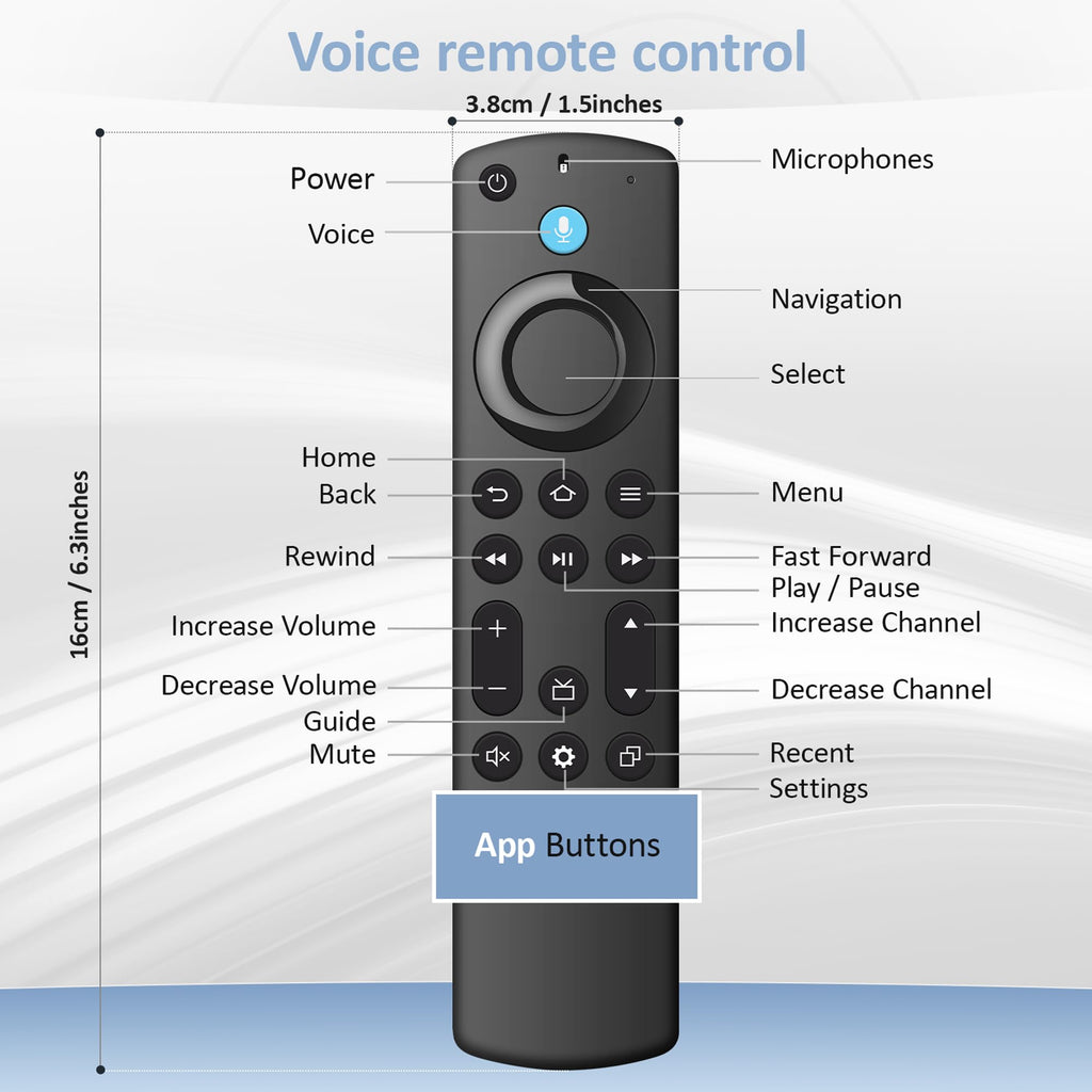 Replacement Fire Stick Remote T119