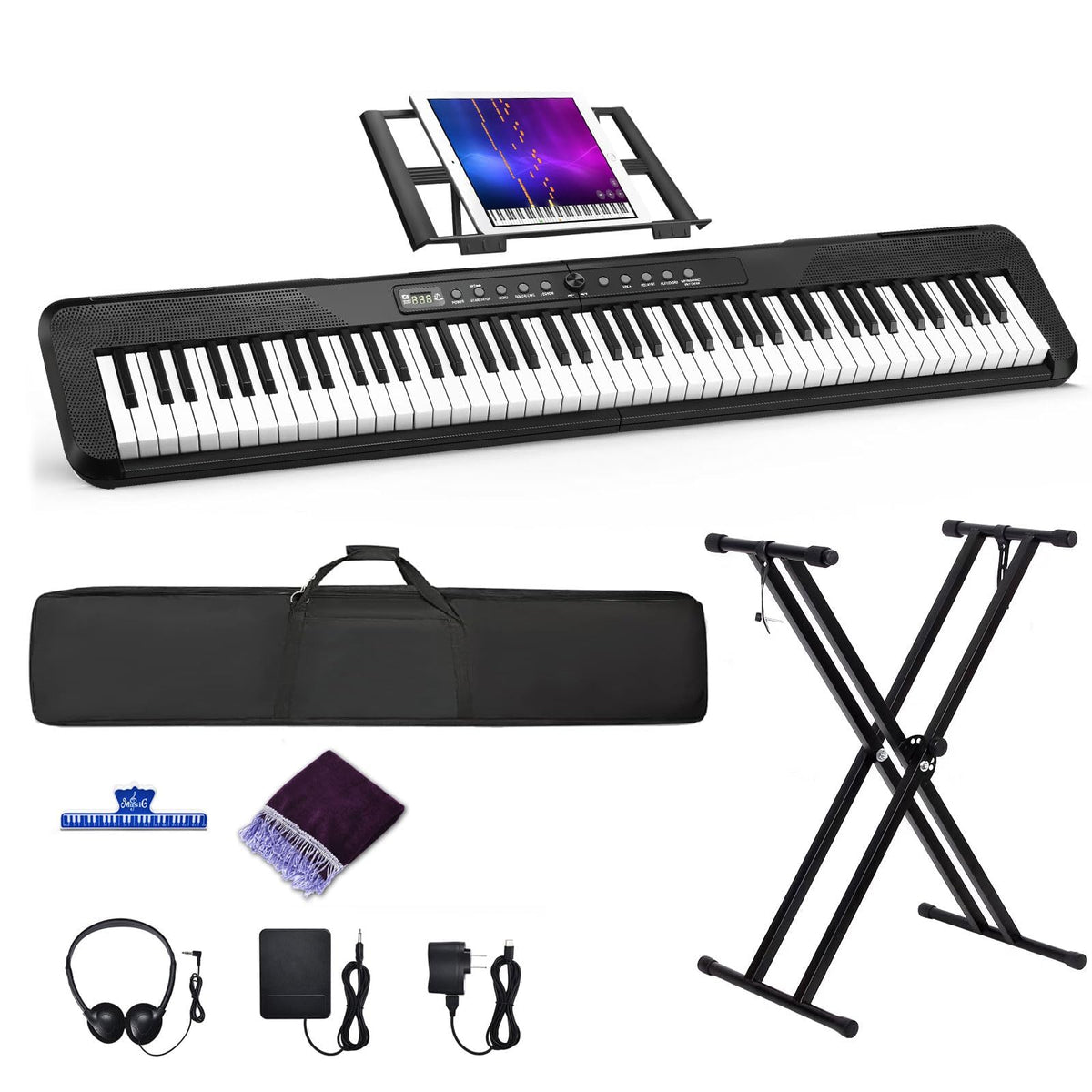 88 Keys Electric Digital Piano with Semi Weighted Key A5295