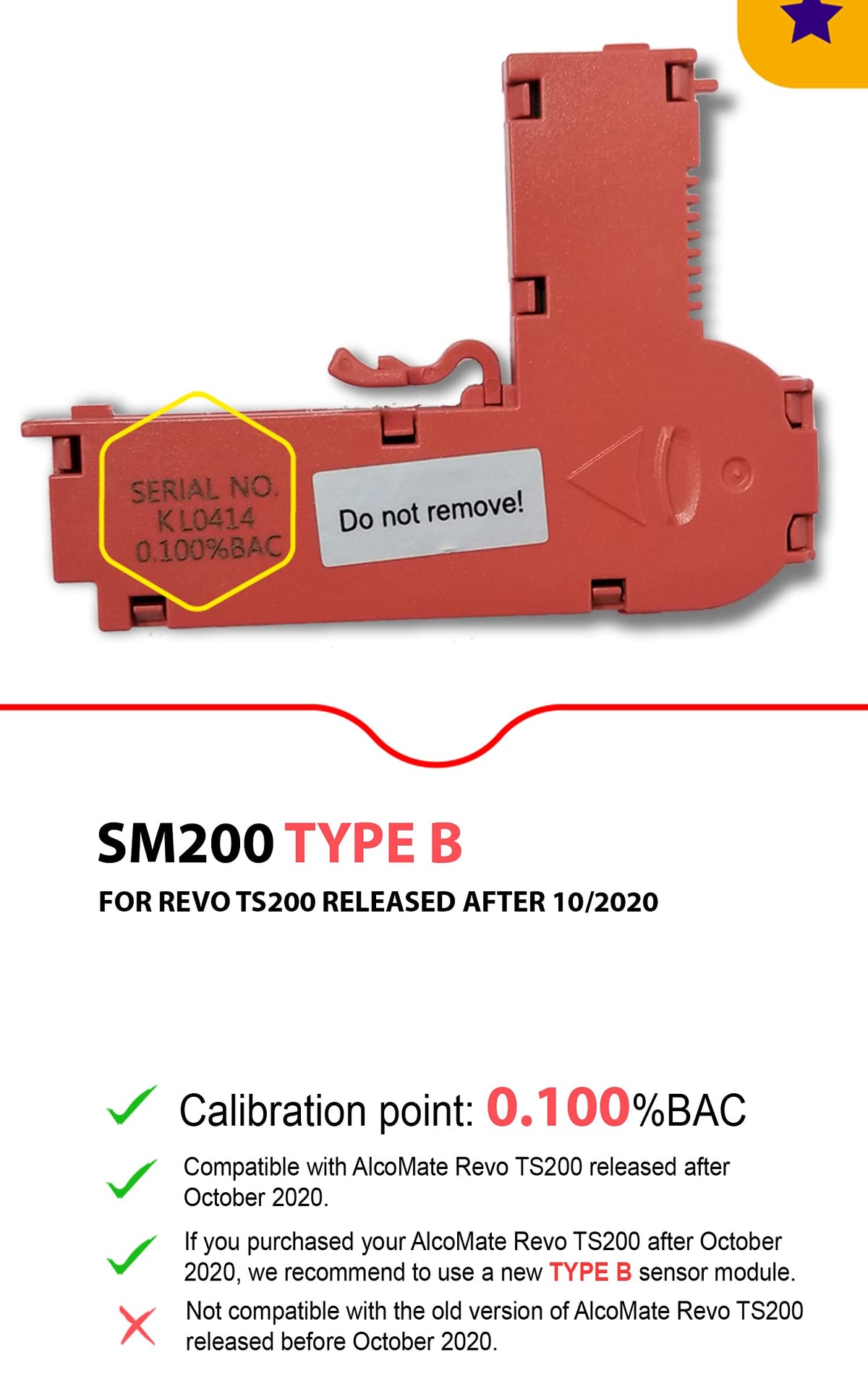 Sensor Module Replacement Type B W94121
