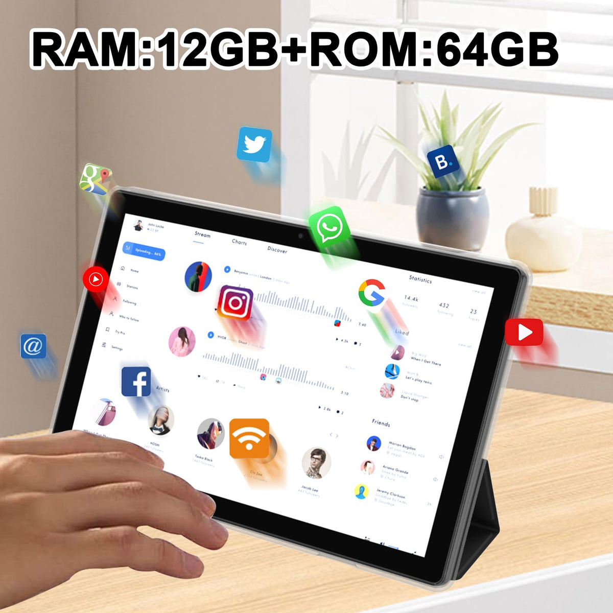 10 Inch Android Tablet with Case and Stylus P311