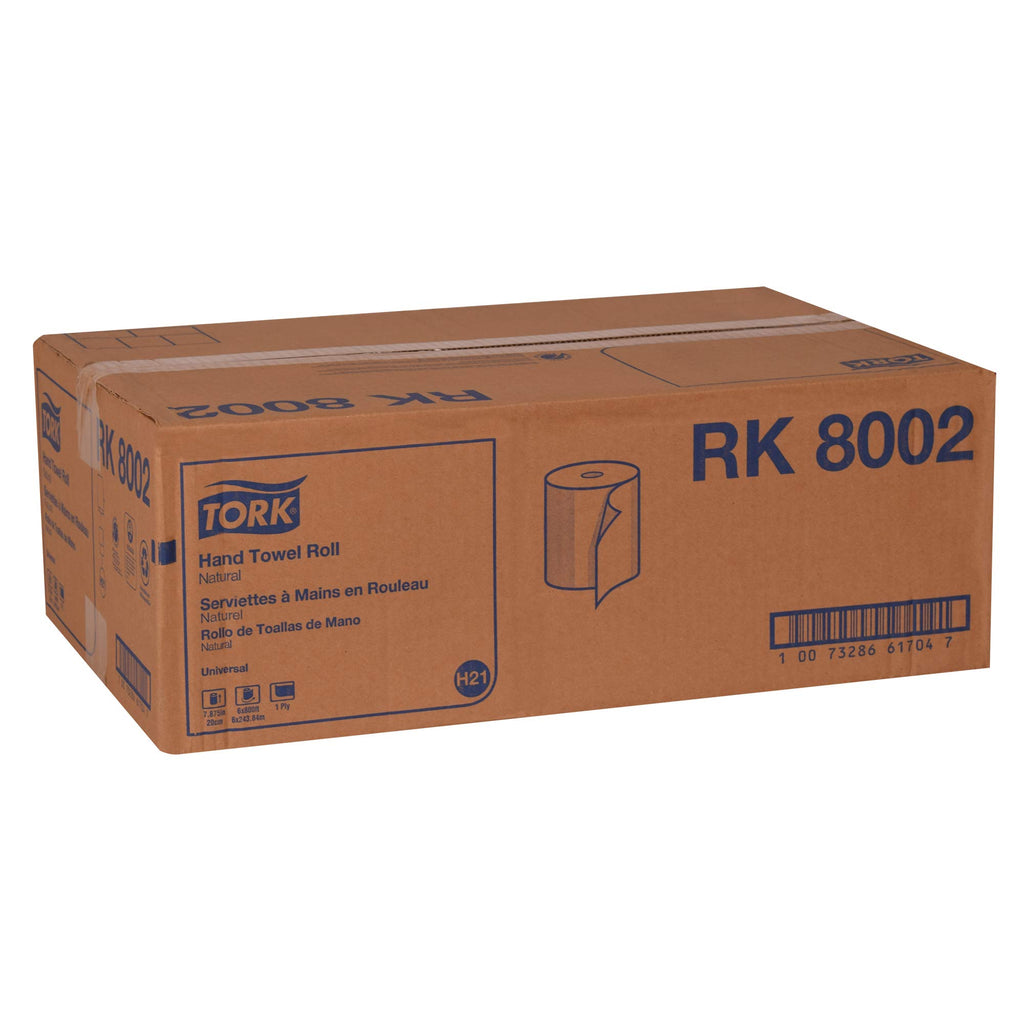 Natural Paper Hand Towel Roll, 6 Rolls x 800 Ft X7666