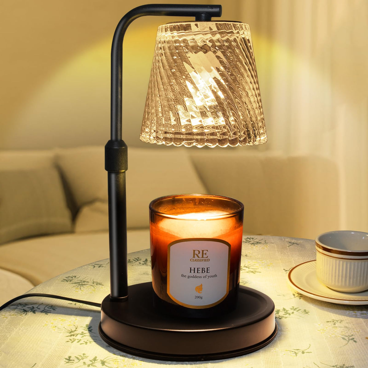 Candle Warmer Lamp with Timer Dimmable Y91906