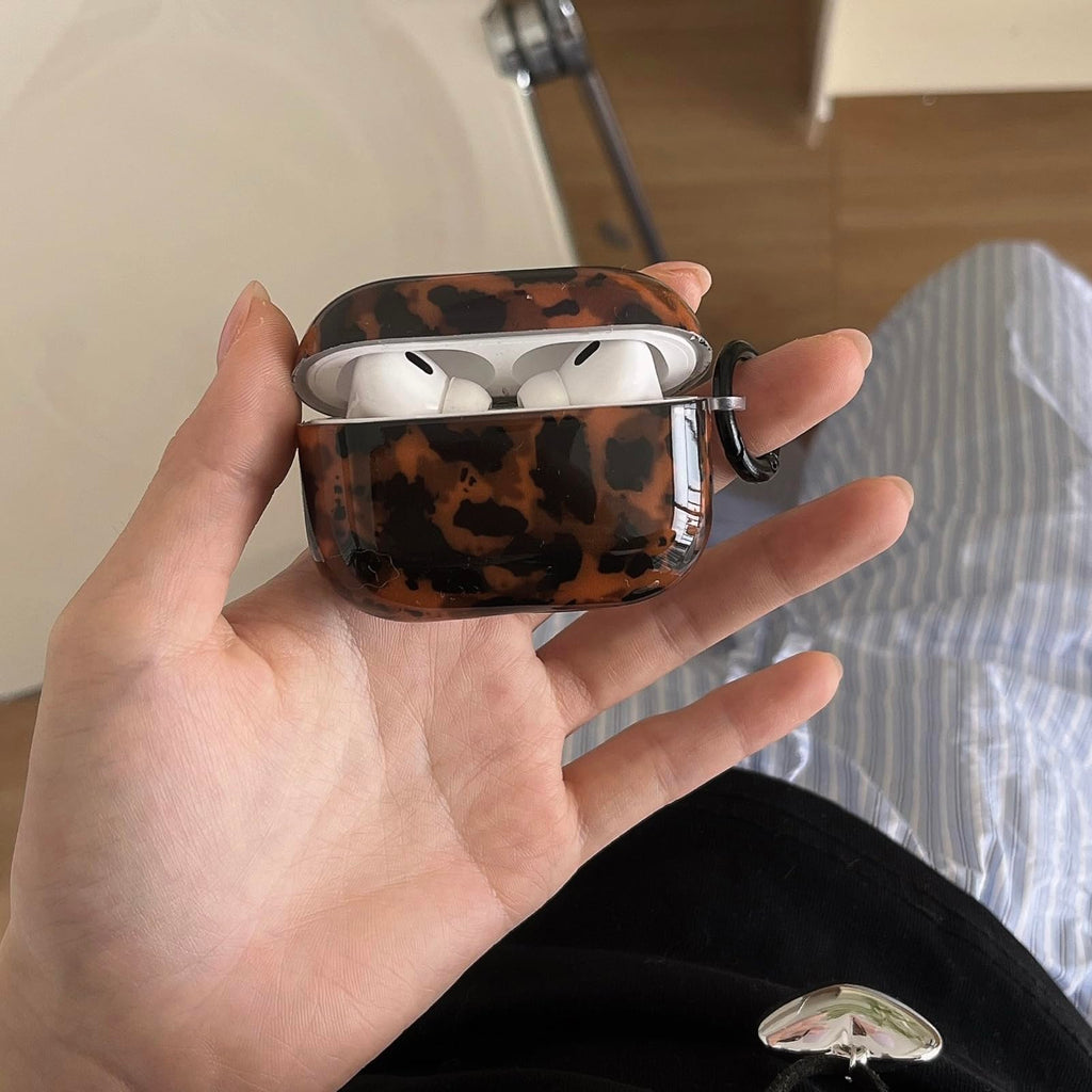 Leopard Cheetah Print AirPods 3rd Generation Case with Keychain T1718