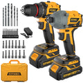 21V Brushless Cordless Drill & Impact Driver Combo Kit J6380
