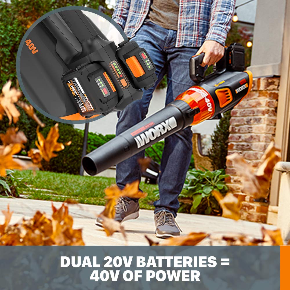 40V Cordless Leaf Blower with Brushless Motor & Gutter Cleaning Kit C545