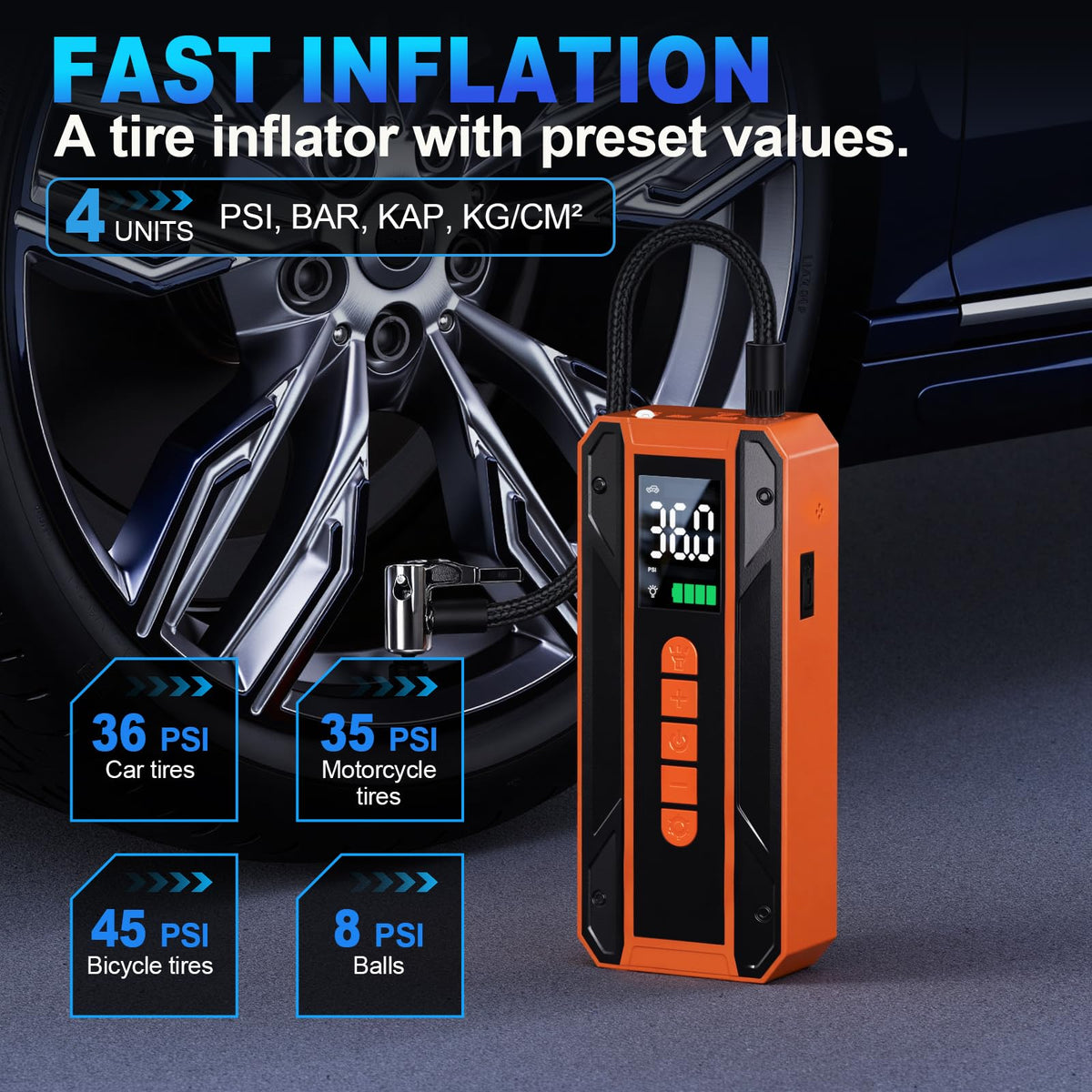Portable Air Compressor 150PSI N308