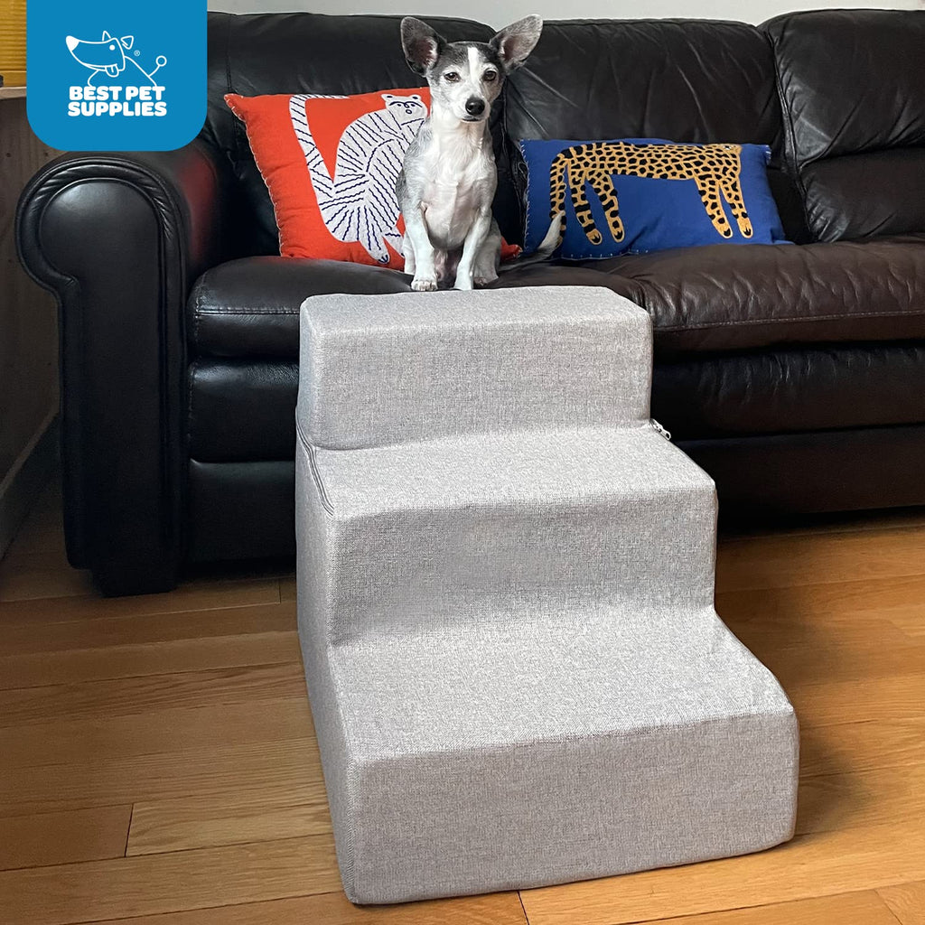 Foldable 3-Step Dog Stair and Pet Ramp K698