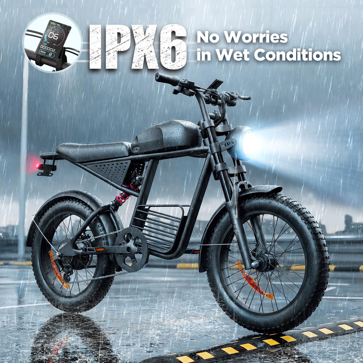 1000W Electric Bike 48V 15Ah 20" Fat Tire 7-Speed X319